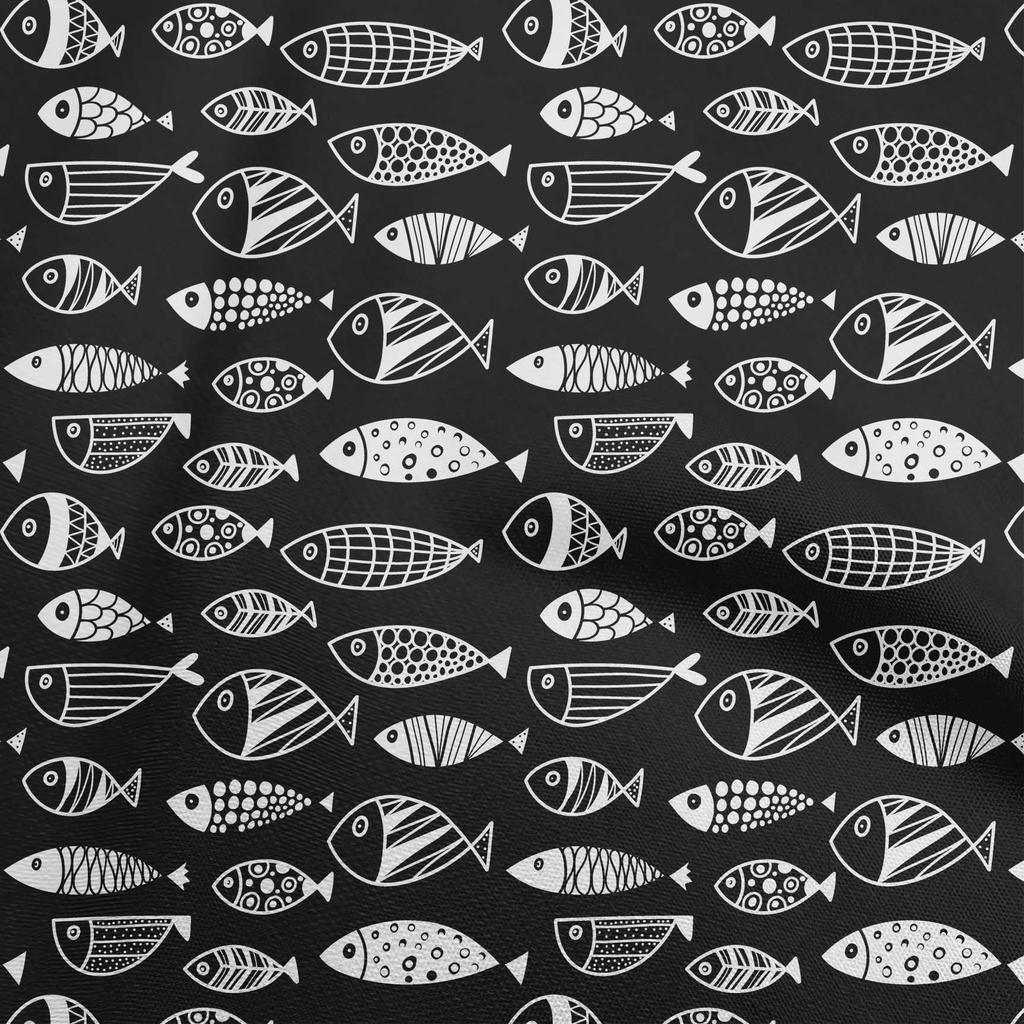 oneOone Cotton Flex Dark Blue Fabric Asian Block Fabric For Sewing Printed Craft Fabric By The Yard 40 Inch