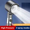 Новый душ под давлением 4 режима Регулируемая водосберегающая душевая головка с высоким давлением с фильтром Массажный душ для ванной комнаты