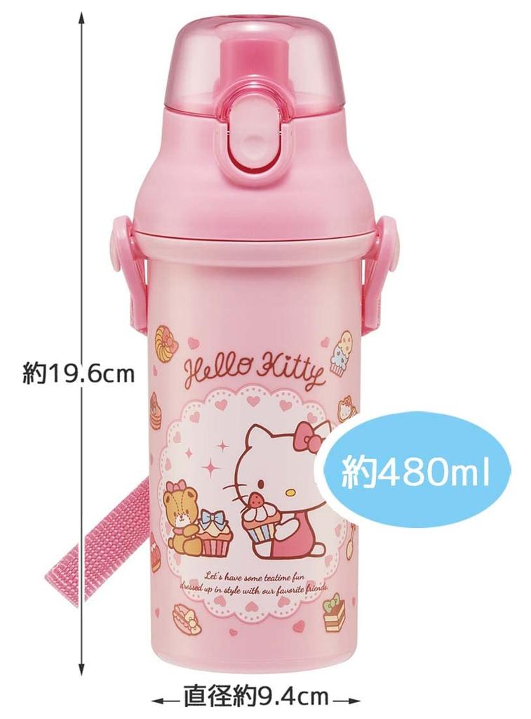 Skater Бутылка для воды Hello Kitty Sweets 480 мл для девочек, пластик, сделано в Японии, детская PSB5SANAG-A