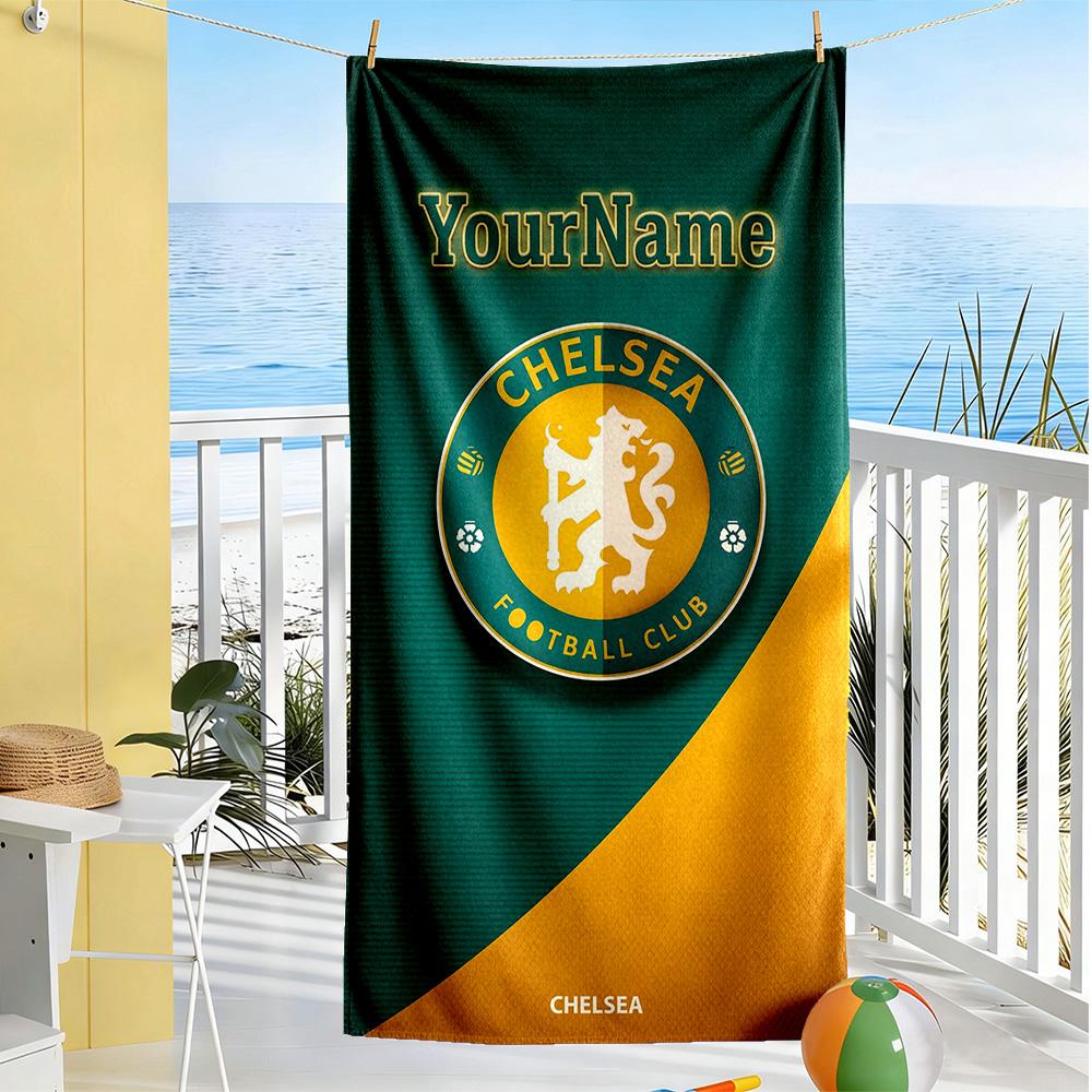 Chelsea Personalized Name Beach Towel Super Soft & Absorbent Suitable for Sports Travel Swimming Yoga Bathroom Beach And Pool