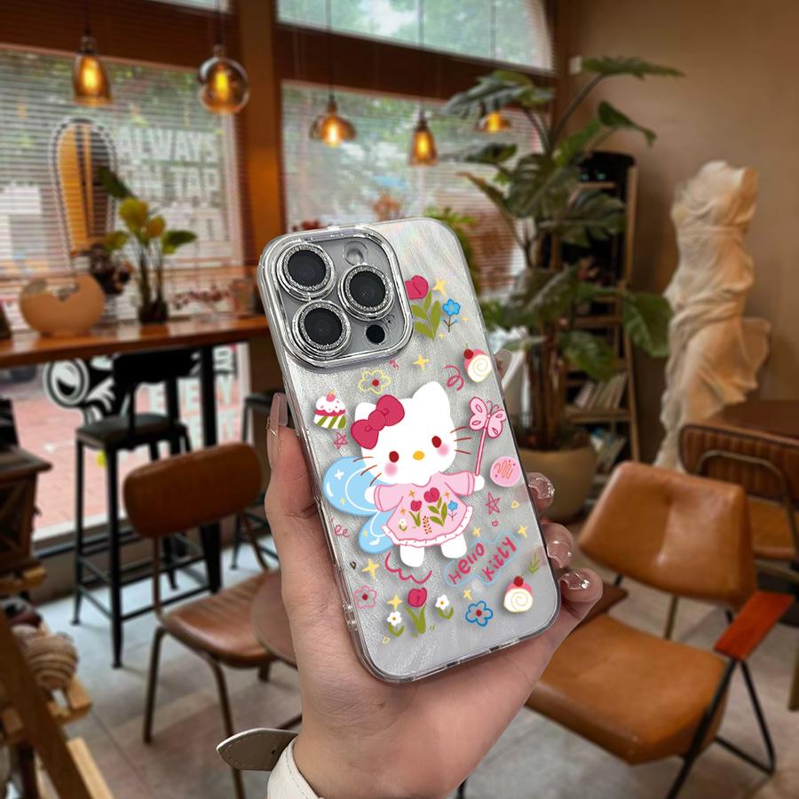 Серебряный чехол для телефона Sanrio Hello Kitty для Apple 16