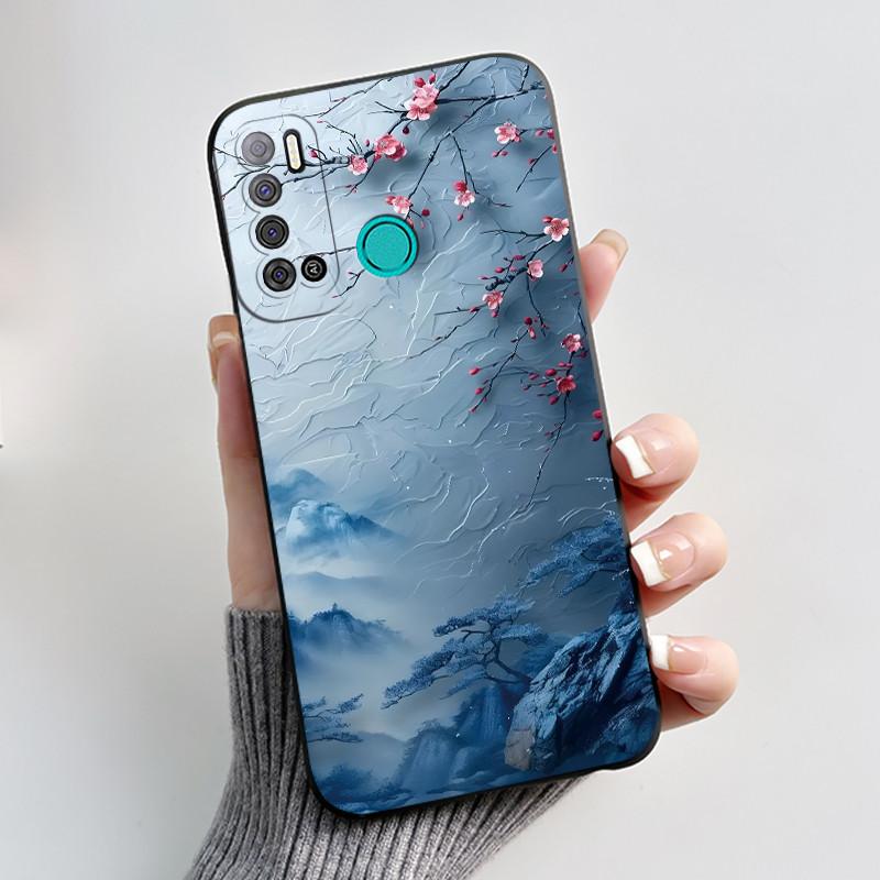 Для Tecno Pouvoir 4 Pro LC8 Чехол Эстетичный Милый Кот Ударопрочный Силиконовый Мягкий ТПУ Чехол Для Tecno Pouvoir 4 Чехол LC7 Оболочка Funda