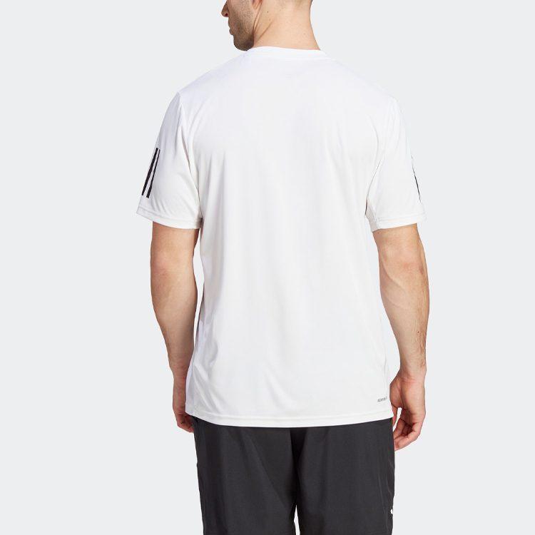 adidas Мужская футболка с 3 полосками Белая IS2297