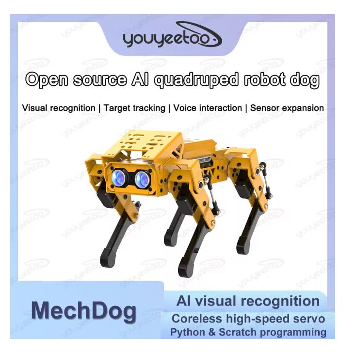 ESP32 Четвероногий Робот Собака MechDog Интеллектуальный ИИ Бионический Робот Scratch Python Графическое Программирование Arduino Робот DIY Набор