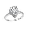 Creative Sparkling Teardrop Zircon Wedding Ring For Women Bridal Jewelry Elegant Engagement Band Anniversary Gift