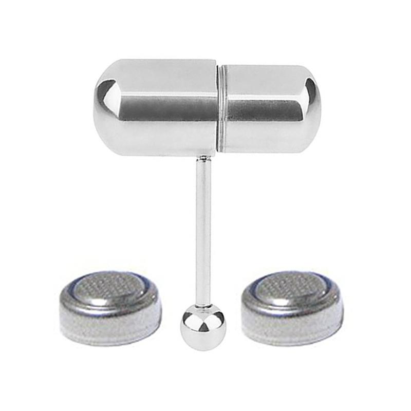 Vibrating Tongue Ring Mixed Colors Prickly Straight Barbells Body Piercing Jewelry Tongue Bar Stud for Women Men