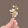 Retro Temperament Green Jasmine Brooch For Women Weddings Banquet Office Brooch Gifts Clothes Pin Accessory Ornament