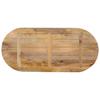 Vidaxl Blat Stołu, 100X40X3,8 Cm, Owalny, Lite Drewno Mango