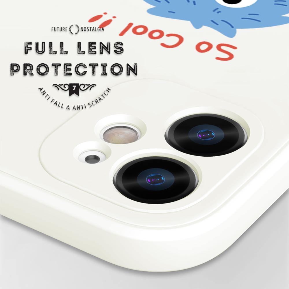 Чехол для телефона с мультяшным красочным узором, квадратный, жидкий, силикон, TPU, полное покрытие, противоударный, защитный чехол для камеры Huawei Honor Vivo