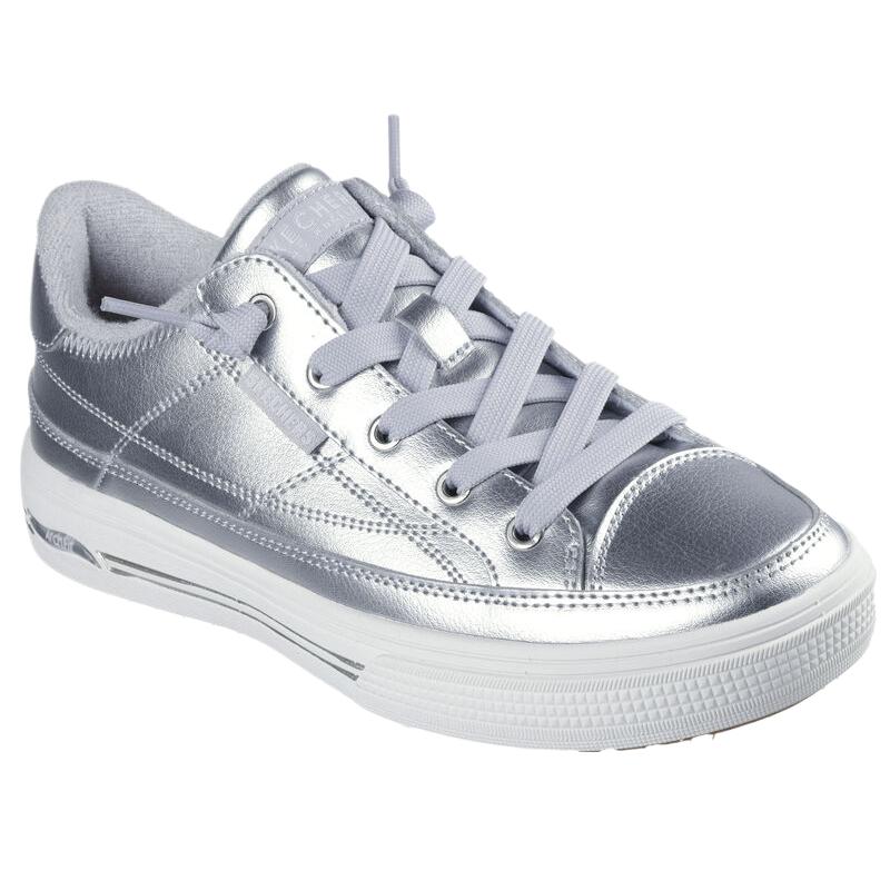 Skechers Arch Fit Arcade - Glistening Gal Удобные Универсальные Модные Кроссовки Средней Высоты Женские кроссовки Серебристый 177215-SIL