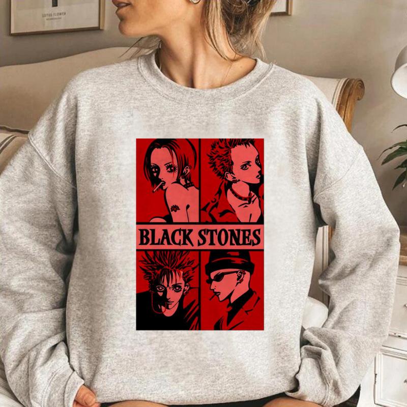 Nana Anime Hoodies Women Sweat Y2K Gothic Hood