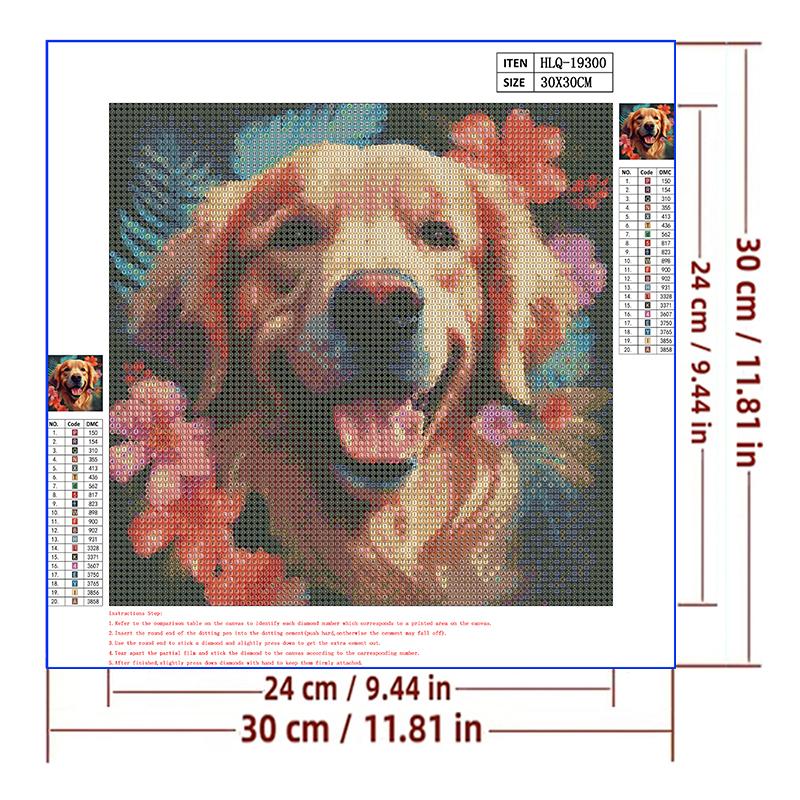 5d DIY Алмазная картина, вышивка крестом, милая собака, животное, алмазная вышивка, мозаика, полный круглый дрель, домашний декор, искусство
