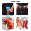 100 шт. DIY пакеты для мороженого с воронкой, zip-застежкой, пищевой ПП, формы для ледяных эскимо, легкое наполнение, пакеты для заморозки молочных коктейлей, для сока, йогурта, смузи