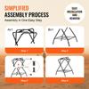 Folding Saddle Rack 2 Packs Freestanding Horse Saddle Stand 132 lbs