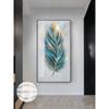 Abstract Golden Feathers Oil Painting Printed On Canvas Posters and Prints for Living Room Porch Home Decoration Cuadros