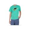 Nike Printed Logo Crew Neck Casual Short Sleeve T-Shirt With Drop Shoulders Kids Tops Green HF6295-324