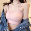 Girls Sling Bras Solid Cute Underwear Inner Tops Street Wear Sexy Women Lingerie Wireless Bandeau Bras Casual Vest