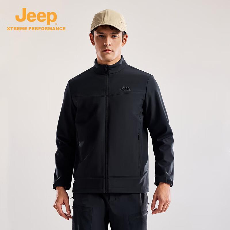 Jeep Мужская ветрозащитная софтшелл куртка для активного отдыха