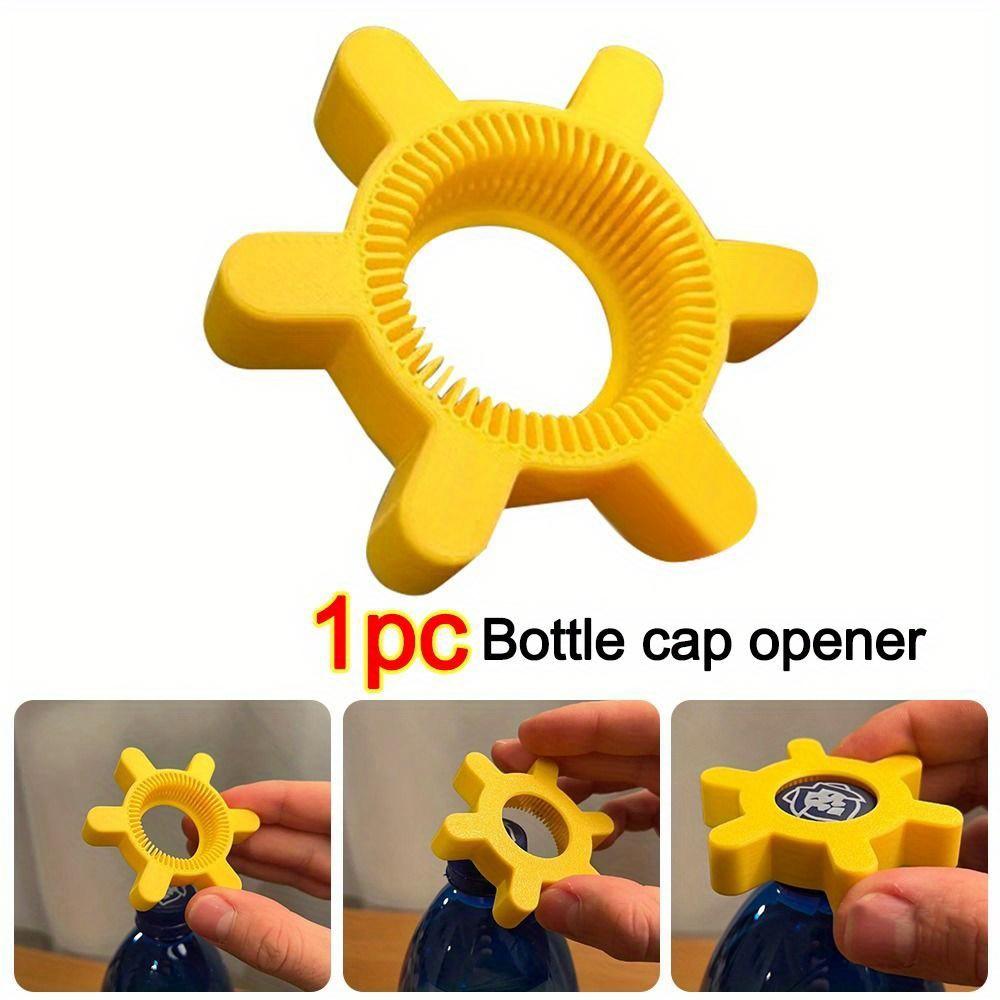 1pc HeavyDuty Bottle Cap Opener with One-Handed Lever Efficient Grip, Sharp Edges for Easy Opening -Compact 1.16inIdeal for Home, Kitchen, Bar