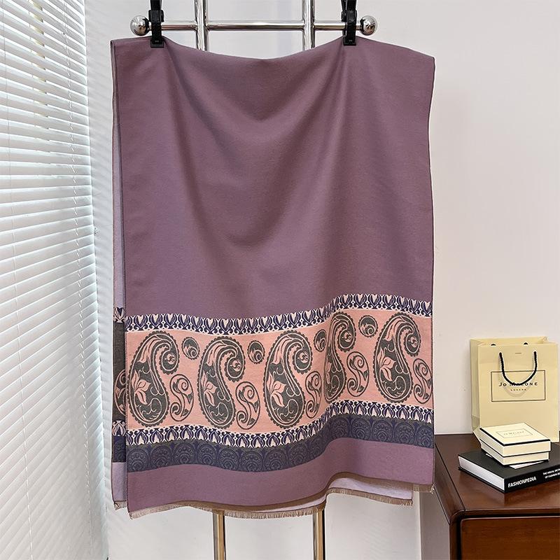 Autumn And Winter Bean Plant Germ Warm Tenderness Retro Style Women Warm Scarf Air Conditioner Shawl Scarf