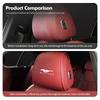 PPWE7 1/2PCS Leather Car Seat Headrest Protective Cover Auto Interior Accessories For Ford Escort KA Flex Everest KA Expedition Falcon