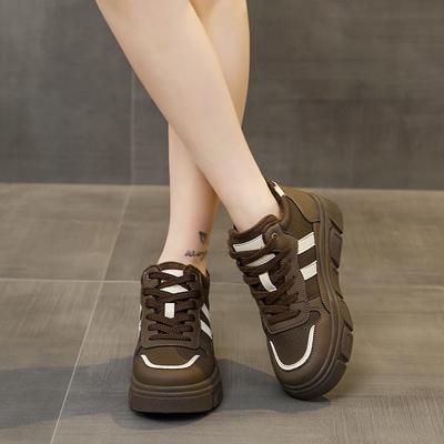 2024 Модные женские туфли на шнуровке спереди, женские вулканизированные туфли, модные цветные туфли, горячая распродажа, туфли на плоской подошве с круглым носком и высоким верхом