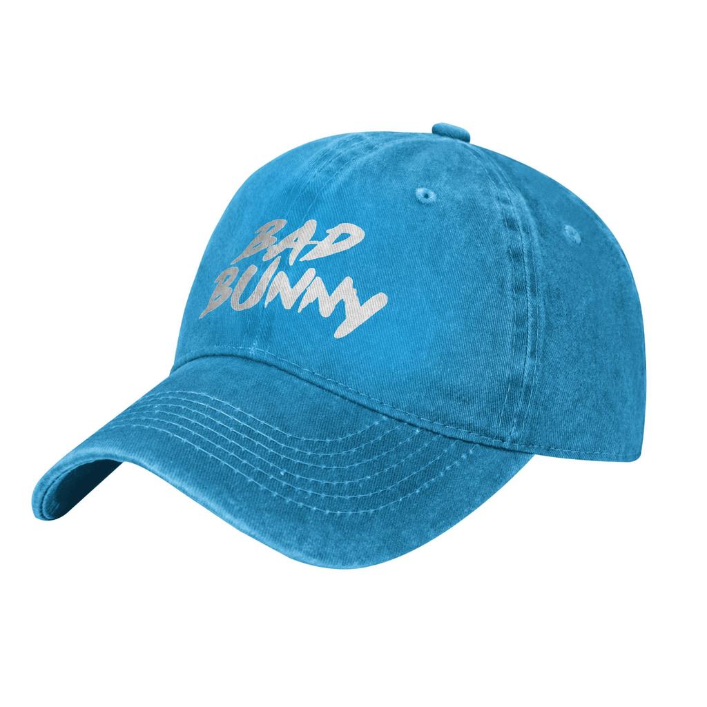 Bad Bunny Baseball Cap Vintage Distressed Cotton Un Verano Sin Ti Snapback Hat for Unisex Women Outdoor Workouts Adjustable Hats
