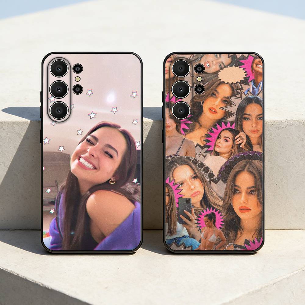 Горячий чехол для телефона Addison Rae для Samsung S26, S25, 24, 23, 22, 30, 21, 10, 9, Ultra, Plus, Lite, FE Мягкий черный чехол