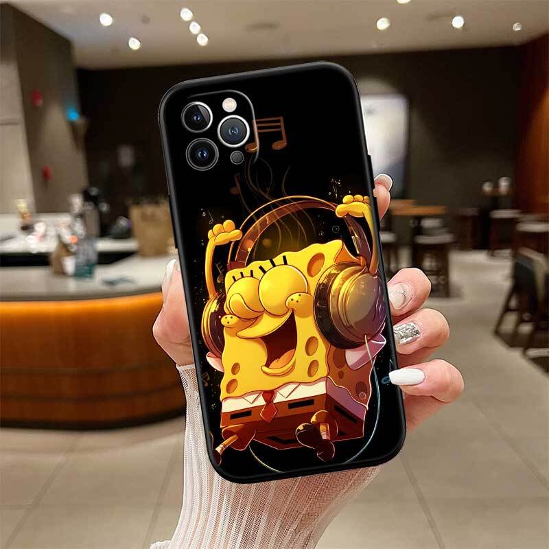 Cartoon SpongeBob Phone Case for Xiaomi Poco C40 C51 C50 C55 C65 C71 C75 C85 F8 F7 F6 F5 F3 F2 X7 X6 X4 X3 X2 M7 M6 M5 M4 M3 M2 Pro