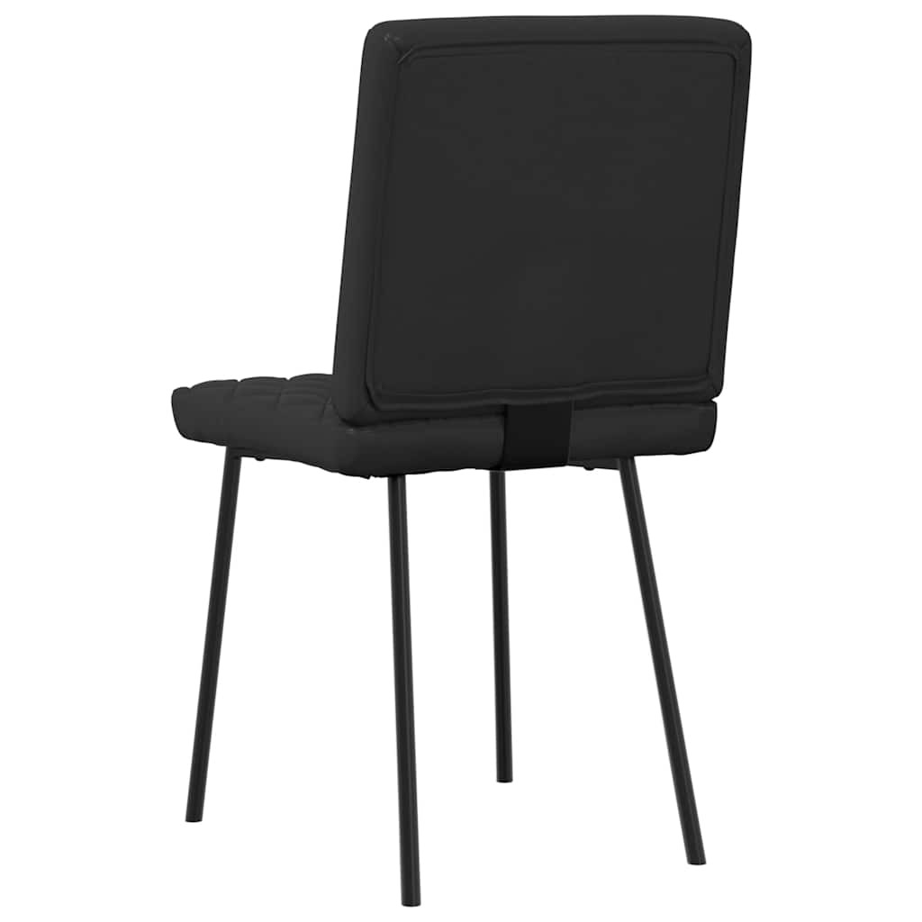 Dining Chairs 2 pcs Black Faux Leather
