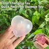 Color Changing Squeeze Toy Quick Recovery Anti-stress Portable Heart-Shaped Decompression Toy for Kids Adults