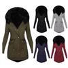 Autumn and Winter New Slim and Thin Hooded Medium and Long Thermal Zipper Cotton-padded Clothes
