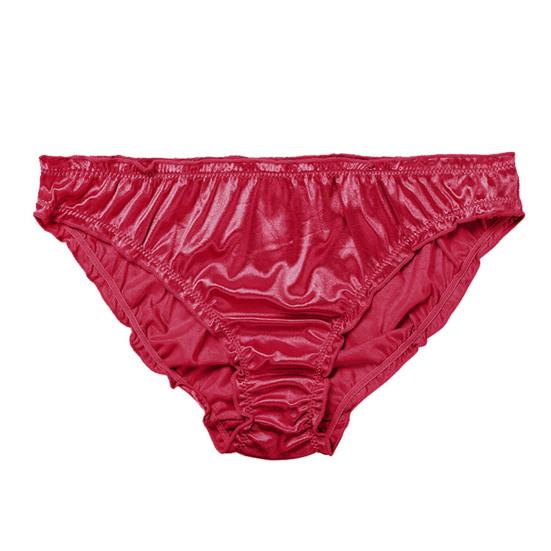 Lady Panties Low Waist Bouncy Solid Color No Constraint Comfortable Anti-peeking