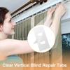 30 шт. наклейки для ремонта штор, фиксаторы жалюзи, простые вкладки для жалюзи, детали, белые вертикальные планки для ремонта жалюзи, вертикальная фиксация окна