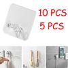 Настенный крючок для хранения, 10 шт., держатель розетки, настенная клейкая вешалка для домашнего офиса