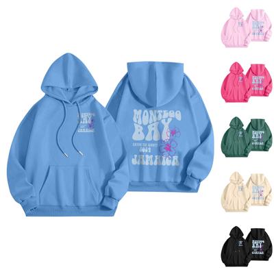 Толстовки для девочек-подростков с длинным рукавом и принтом букв, повседневные графические толстовки с капюшоном, пуловер с завязками, симпатичная толстовка большого размера