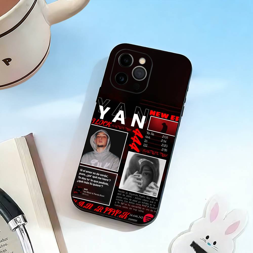Rapper-Yan Block 111 444 Phone Case Silicone Soft For IPhone 17 16 15 14 13 12 11 X XR Plus Pro Max Plus