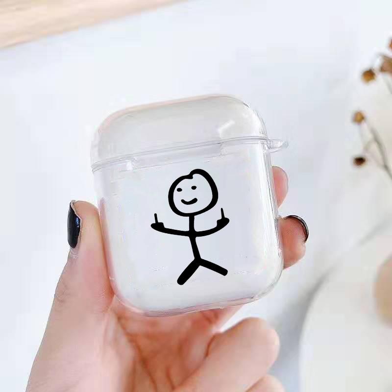 Забавный мужской чехол для Airpods Pro 2, милый креативный защитный чехол с рисунком из мультфильма, коробка для Airpods 1 2 3 Pro Air Pod, чехол Funda
