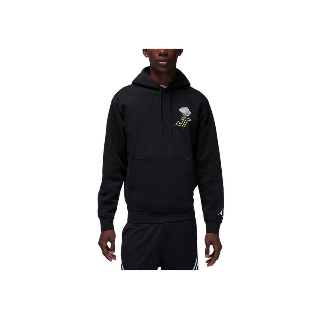 Jordan Повседневный пуловер с капюшоном и цветочным принтом, мужские топы, черный HF1175-010