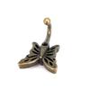 1/5Pc Bronze Wall Hanging Bronze Color Butterfly Hook Retro Style Alloy European Style Single Hook Towel Rack Coat Hanger