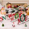 Christmas Wooden Table Decorations Santa Claus Snowman Wooden Table Top Decorations for Christmas Home Party