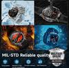 AK87 Men 1000mAh Battery Smart Watch 1.7-inch Large Screen GPS Track Heart Rate 3ATM Waterproof Wireless Call Sports Smartwatch