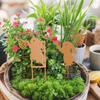 Metal Garden Decor Three-piece Set Outdoor Home Garden Decor Silhouette Sculpture