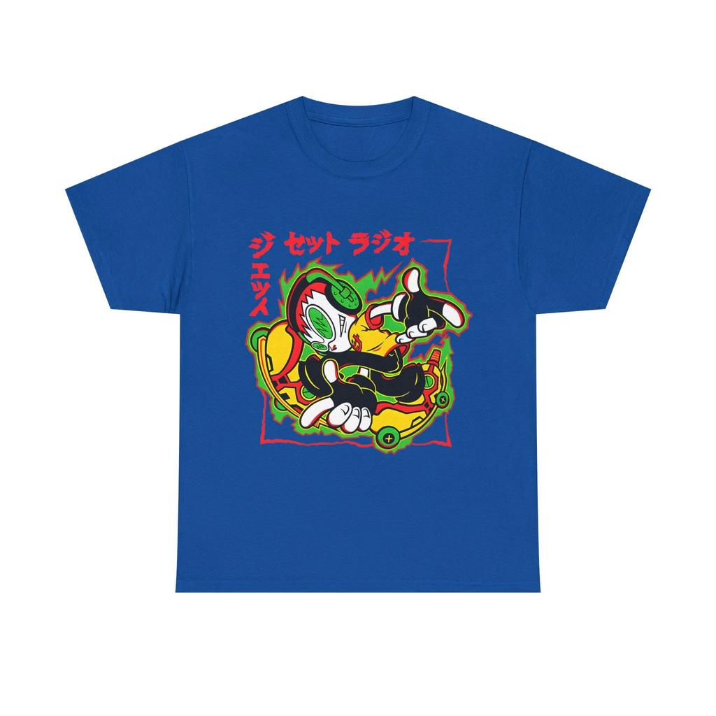 Classic Nostalgic Games Jet Set Radio Peripherals Print Tshirt Unisex Women Oversized Wind Tee Crewneck Cotton Casual Harajuku Top