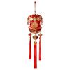 New Year Horse Lucky Bag Red Fruit & Fish Hanging Ornament - Fu Character Festival Decoration for Living Room