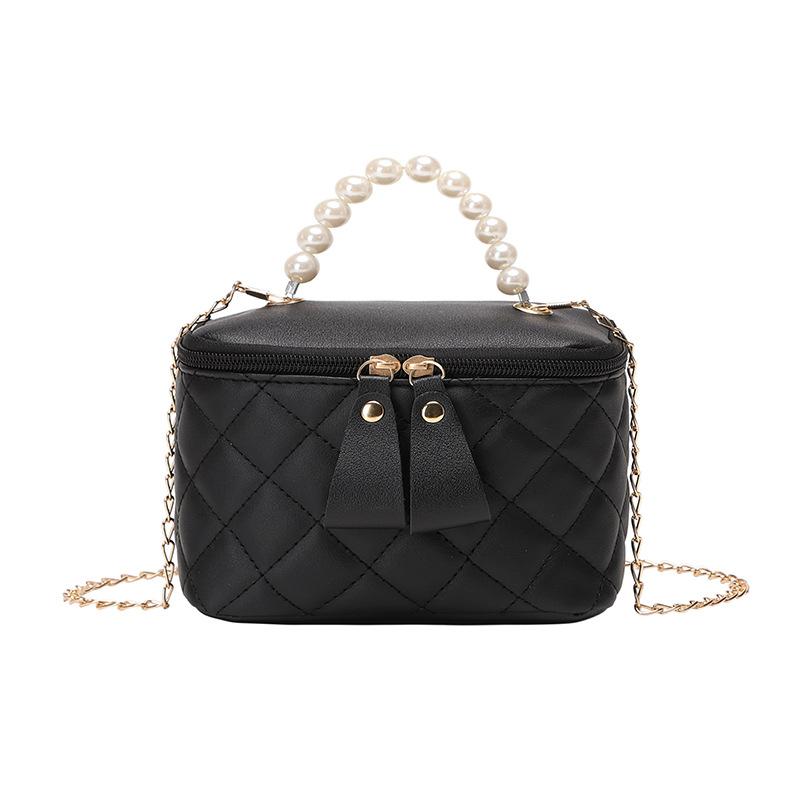 Сумка-ведро на одно плечо, универсальная женская сумка, нишевый дизайн, высококачественная ручная косметичка с жемчужной цепочкой