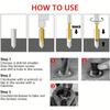 25Pcs Double Head Screw Extractor Set Easy Out Screw Remover Set  Removing Stripped