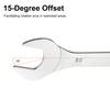 uxcell Metric Wrench 30mm x 32mm Chrome Vanadium Steel Slim Wrench Tool for Tight Space Repairs Ultra-thin Open-End