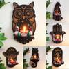 Smooth Wooden Carving Candle Holder Handicraft Crystal Decorative Shelf Display Stand