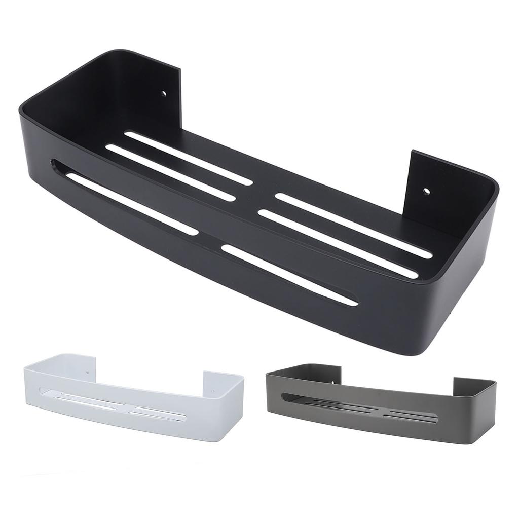 Настенное крепление Полка для ванной комнаты Душевая ванна Однослойная алюминиевая плавающая настенная полка для ванной комнаты